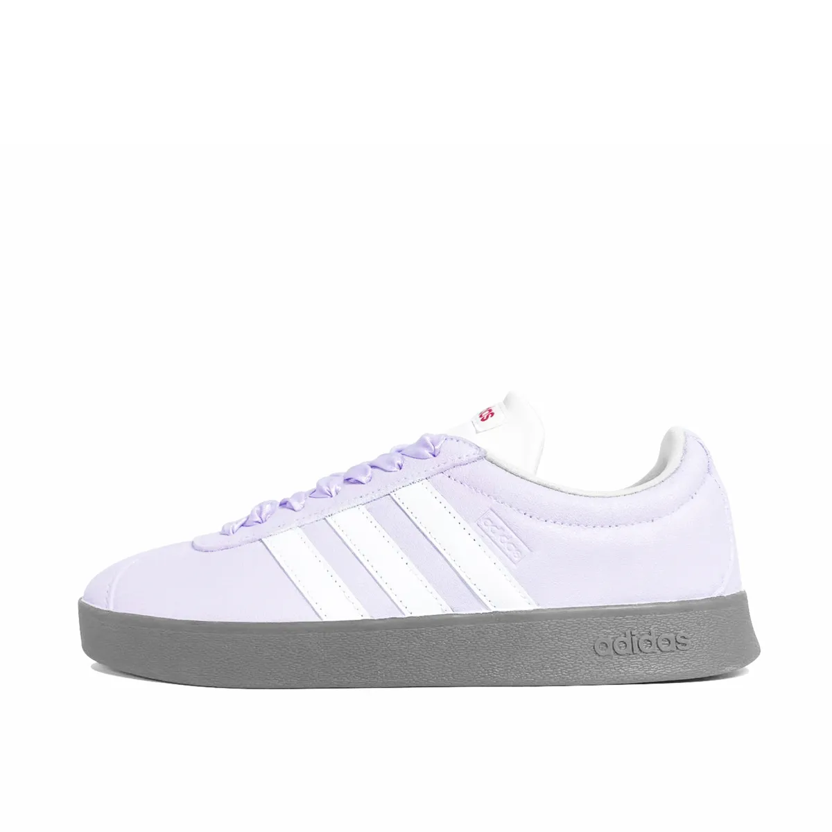 Adidas VL COURT 2.0 Purple Tears Coverage Quick Dry Lightweight Low top Skateboard Shoes Unisex Purple White