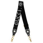 GUCCI Leather Bag Straps Women's Black