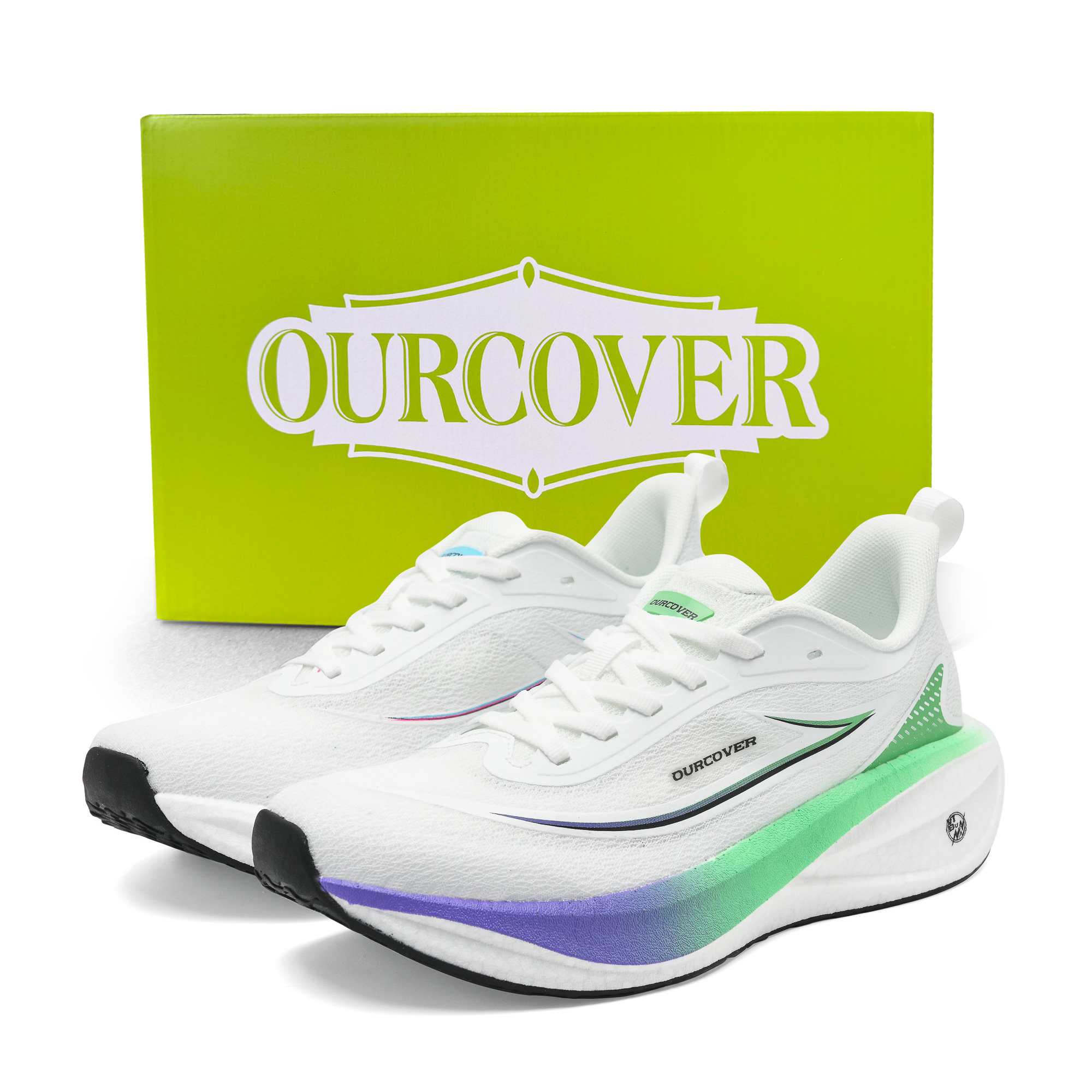 OURCOVER Abrasion Resistant Anti Rollover ETPU Sole Physical Fitness Test & Exam Running Shoes Unisex