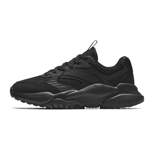 Anta Breathable Height Increasing Low top Casual Shoes Women's Black