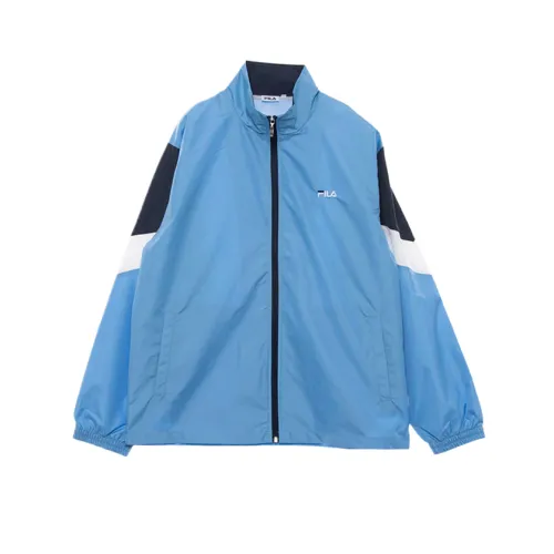 FILA Jackets Men's Blue Stand Collar Moderate Other