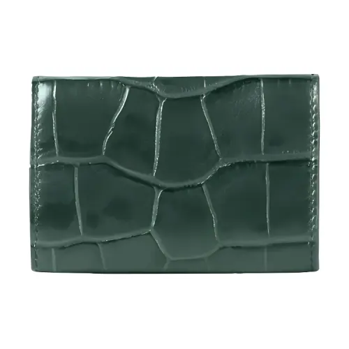 Balenciaga Cow Leather Wallet Mini Women's Green