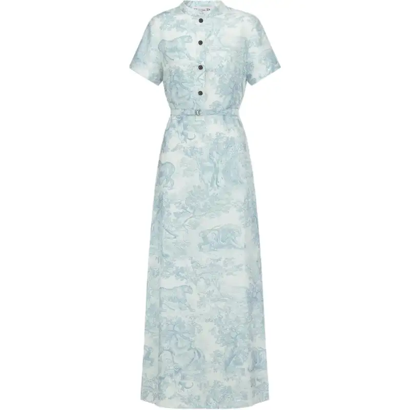 DIOR Short Sleeved Dress Women's Green