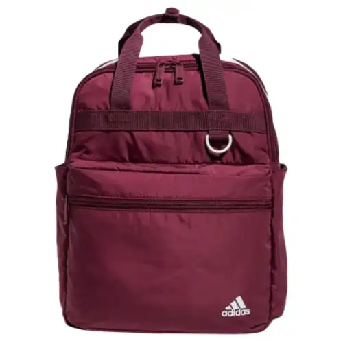 Adidas Minimalist Style Polyester Backpack Regular Unisex Red