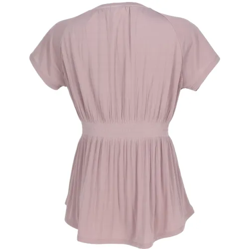 FILA Tennis Tops Women's Pink Crew Neck Moderate
