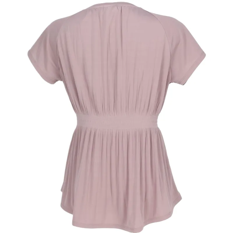 FILA Tennis Tops Women's Pink Crew Neck Moderate