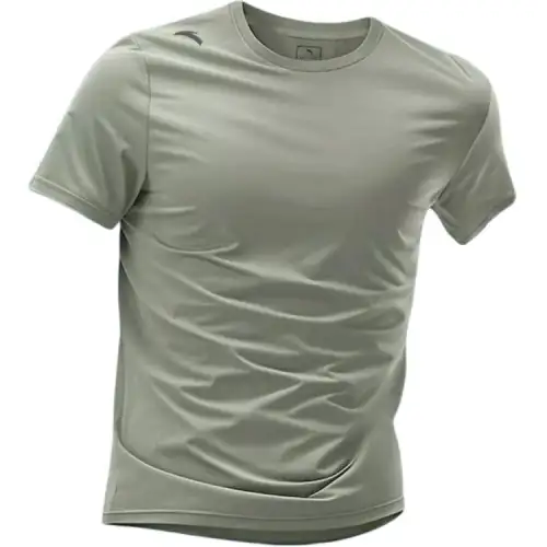 ANTA T Shirts Men's Coffee Sepal Gray 7141 3 Crew Neck Thin
