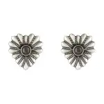 GUCCI Sterling Silver Interlocking Heart Earrings