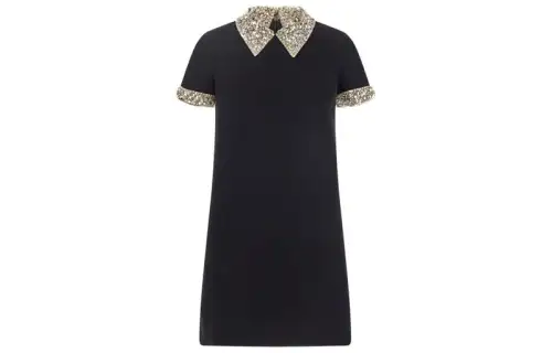 MIU MIU Short Sleeved Dress Women's Black