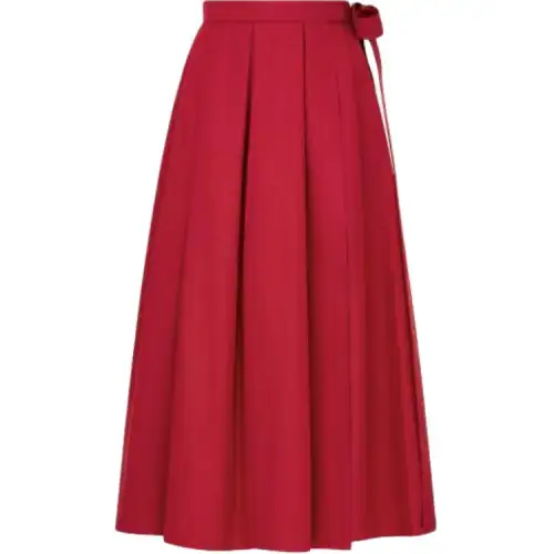 DIOR FW25 Casual Long Skirt Women's Red