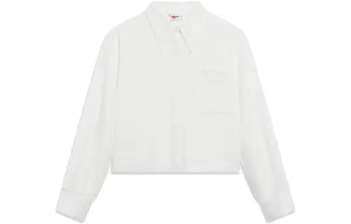 Li Ning Shirts Women's White Pointed Collar Moderate Other