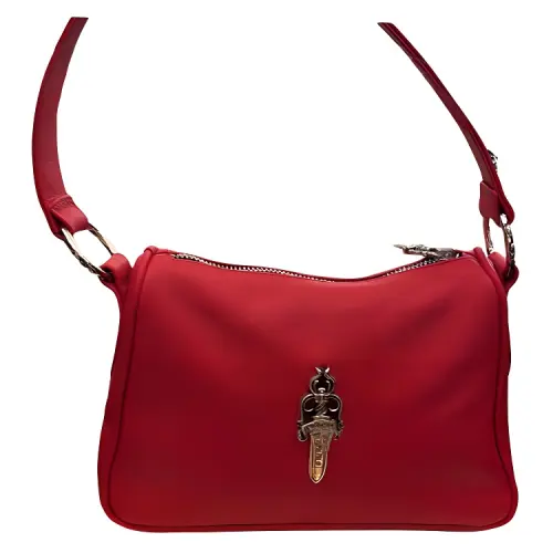 Chrome Hearts Zip Closure Handbag, Shoulder Bag Women's Red