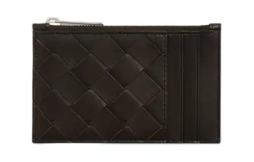 Bottega Veneta Calfskin Card Holder Men's Gummy With Ice
