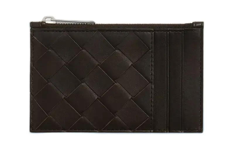 Bottega Veneta Calfskin Card Holder Men's Gummy With Ice