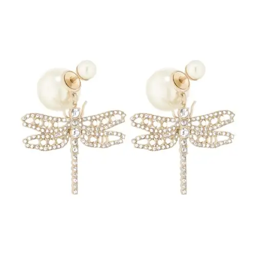 DIOR Metal Earrings Women's Gold