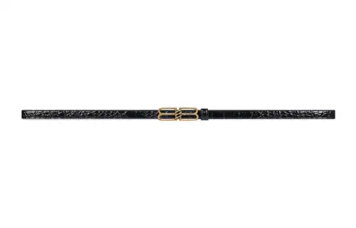 Balenciaga Cow Leather Belts Women's Width 1.5cm