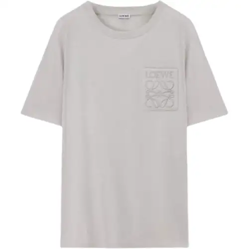 LOEWE Logo Embroidered Crewneck T Shirt