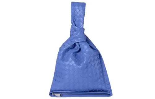 Bottega Veneta Sheepskin Handbag Women's Blue