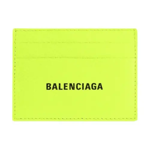 Balenciaga Cash Cow Leather Card Holder Card Holder Men's Yellow
