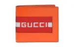 GUCCI Leather Wallet Men's Orange