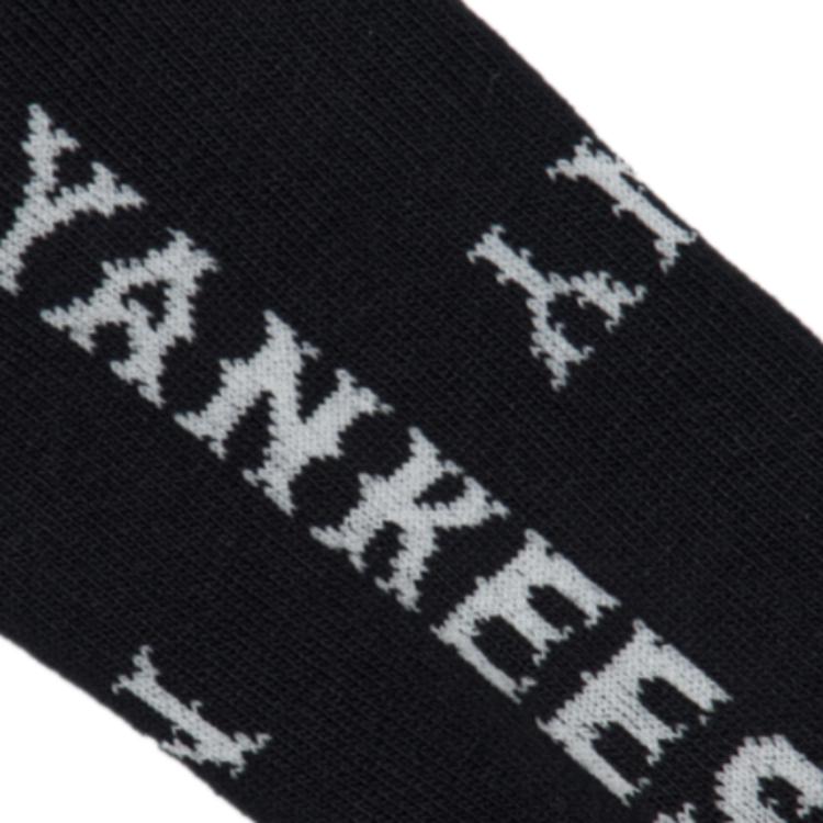 MLB Old Flower Crew Socks Unisex Black