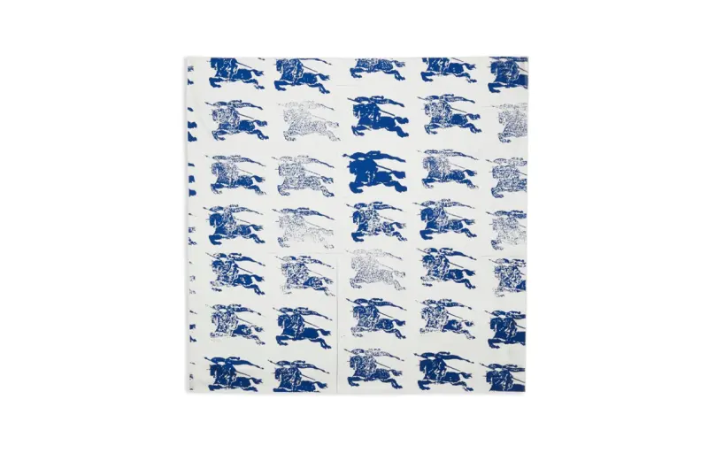 Burberry All-Over Equestrian Knight Patterned Square-Shaped Scarf