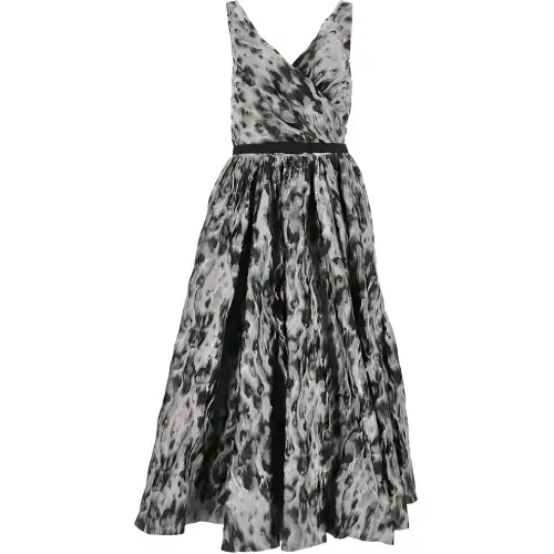 DIOR Sleeveless Dress Women's Gray