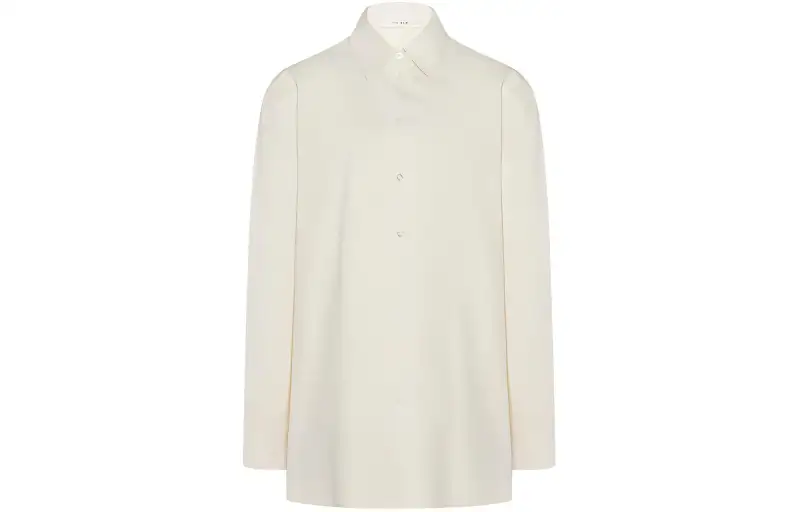 THE ROW Shirts Women's White Pointed Collar Moderate Other
