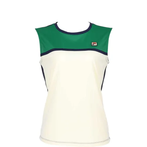 FILA T Shirts Women's Green Crew Neck Moderate