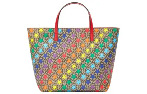 GUCCI Canvas With Leather Tote Bag, Shopping Bag, Handbag, Kids' Bag Kids'