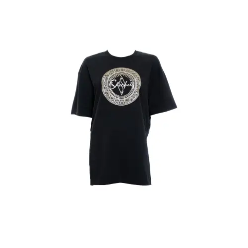 Skechers Cultural Creativity Collection Drop Shoulder Sleeve T Shirt Women's Black