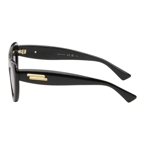 Bottega Veneta Recycled Acetate Cat Eye Sunglasses Women's Black