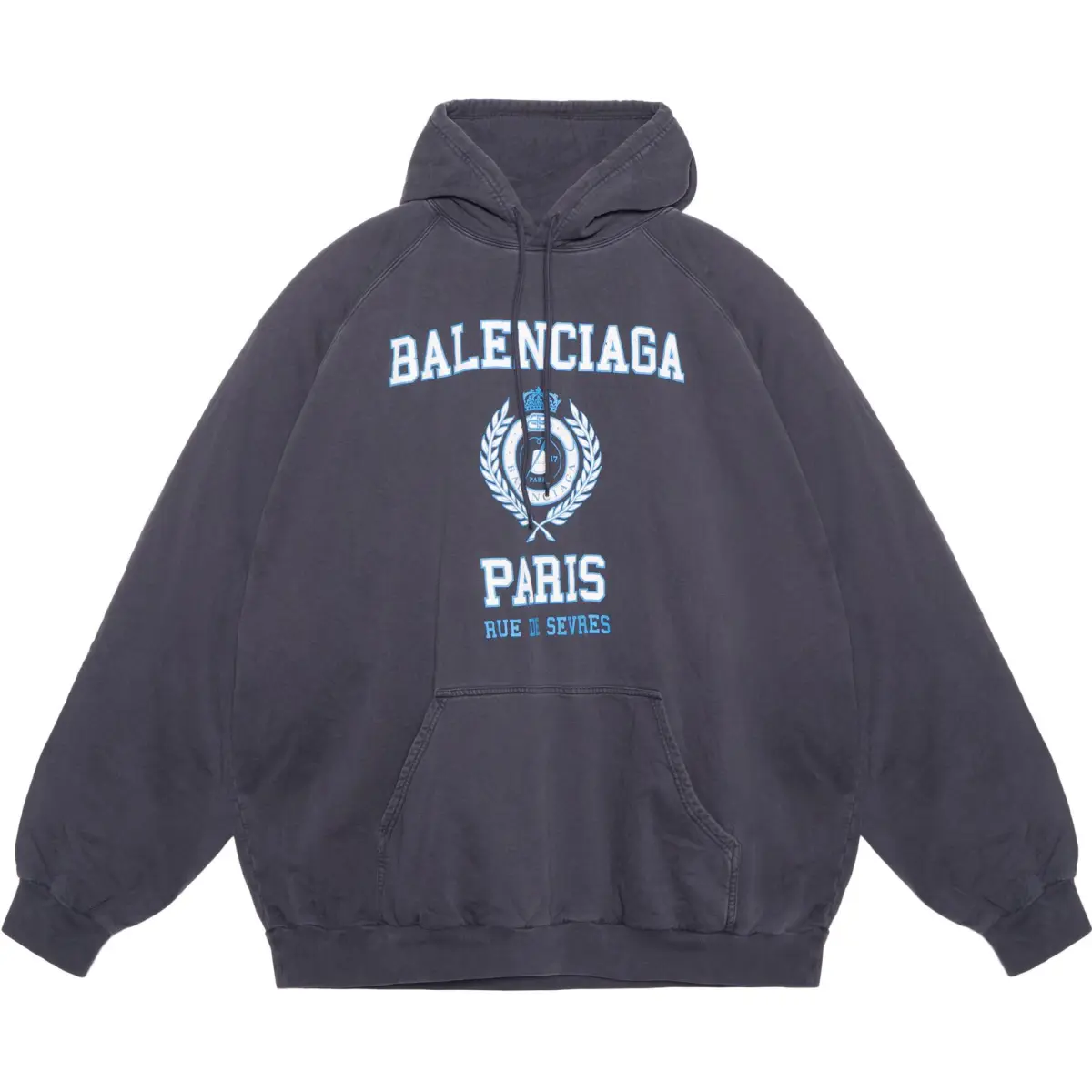 Balenciaga FW22 Sweatshirt Loose Fit Men's Blue