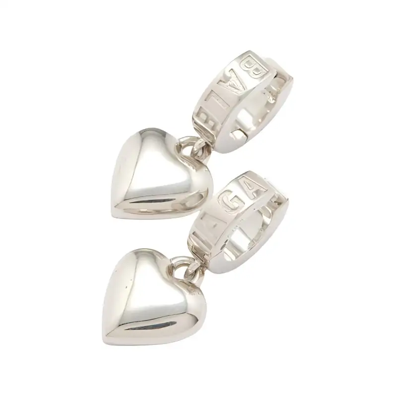 Balenciaga Sterling Silver Earrings Women's Silver