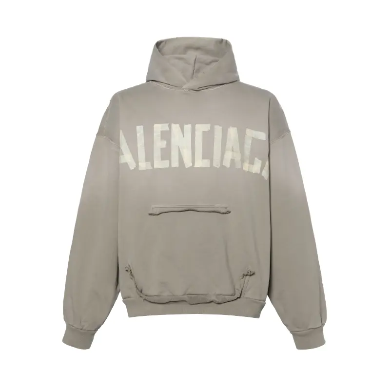 Balenciaga Tape Type Ripped Pocket Hoodie