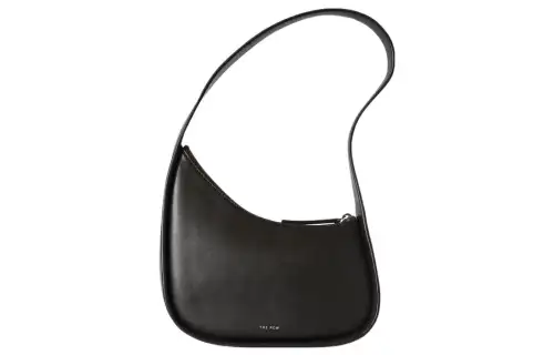 THE ROW Half Moon Smooth Calfskin Handbag, Shoulder Bag Regular Women's Black