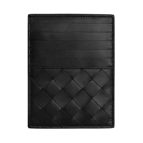 Bottega Veneta Sheepskin Card Holder Women's Black