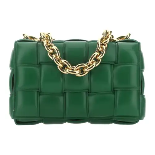 Bottega Veneta Chain Cassette Sheepskin Pillow Bag, Shoulder Bag, Crossbody Bag, Clutch Women's Green
