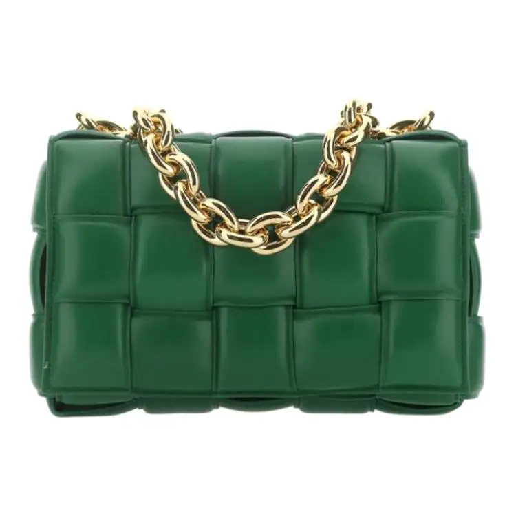 Bottega Veneta Chain Cassette Sheepskin Pillow Bag, Shoulder Bag, Crossbody Bag, Clutch Women's Green