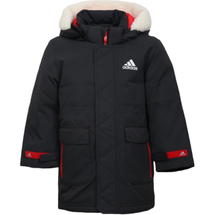 Куртка adidas adidas LK J LONG PARKA (черная)
