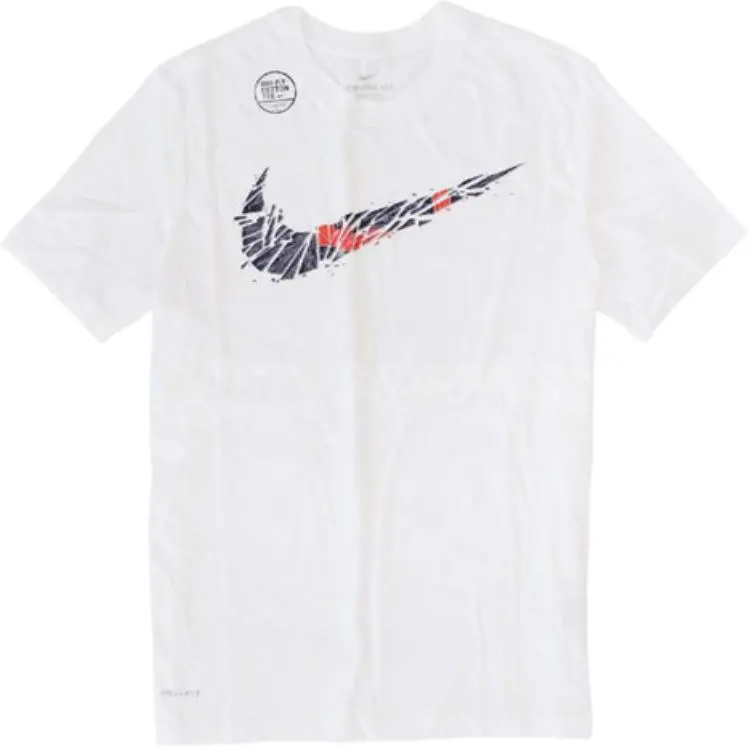 Nike T-Shirts Men's Crew Neck Moderate Straight Fit