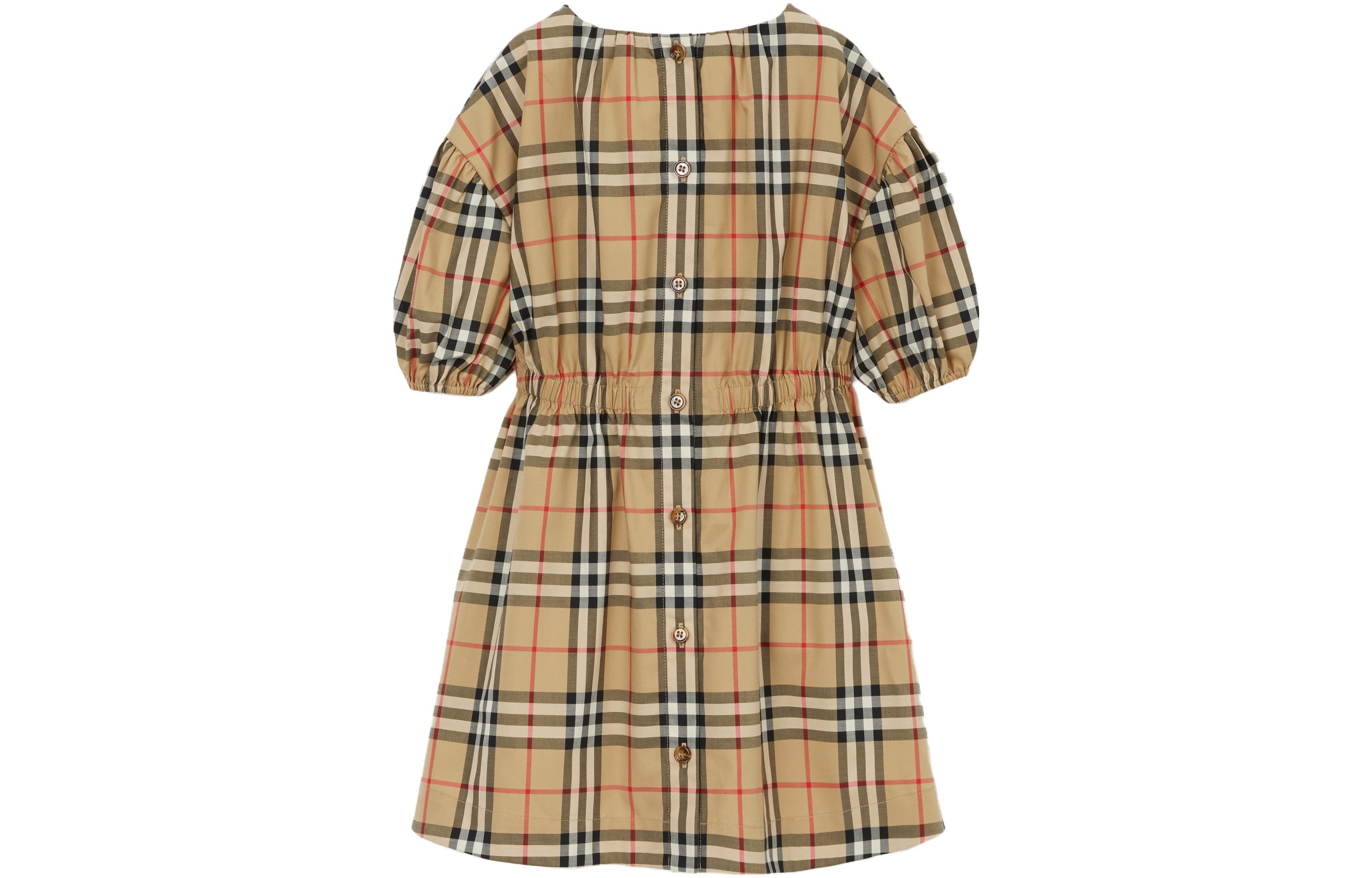 Платье Burberry Check Dress (коричневое) — фото 2