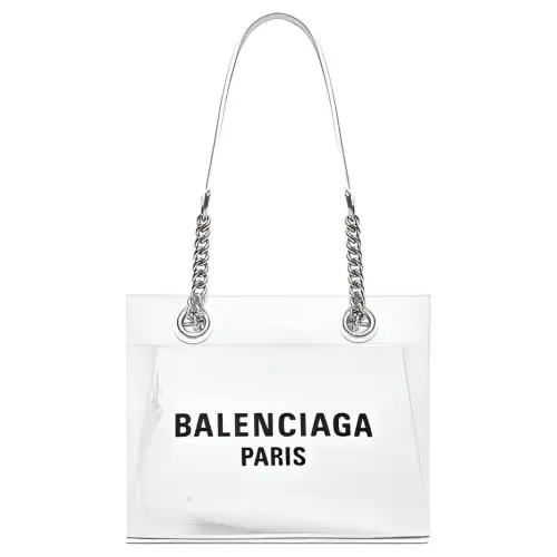 Balenciaga Mesh Tote Bag, Shopping Bag, Shoulder Bag, Handbag Small Women's White