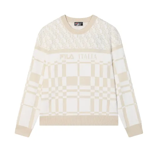 FILA WHITE Sweater Women's Ice Cream White