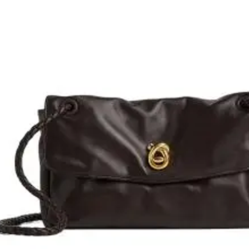 Женская сумка Bottega Veneta (коричневая) — фото 5