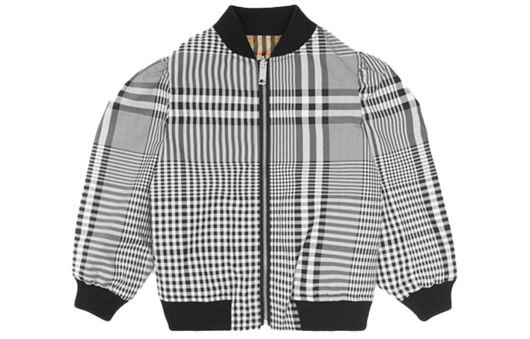 Женская куртка Burberry (черно-белый) — фото 1
