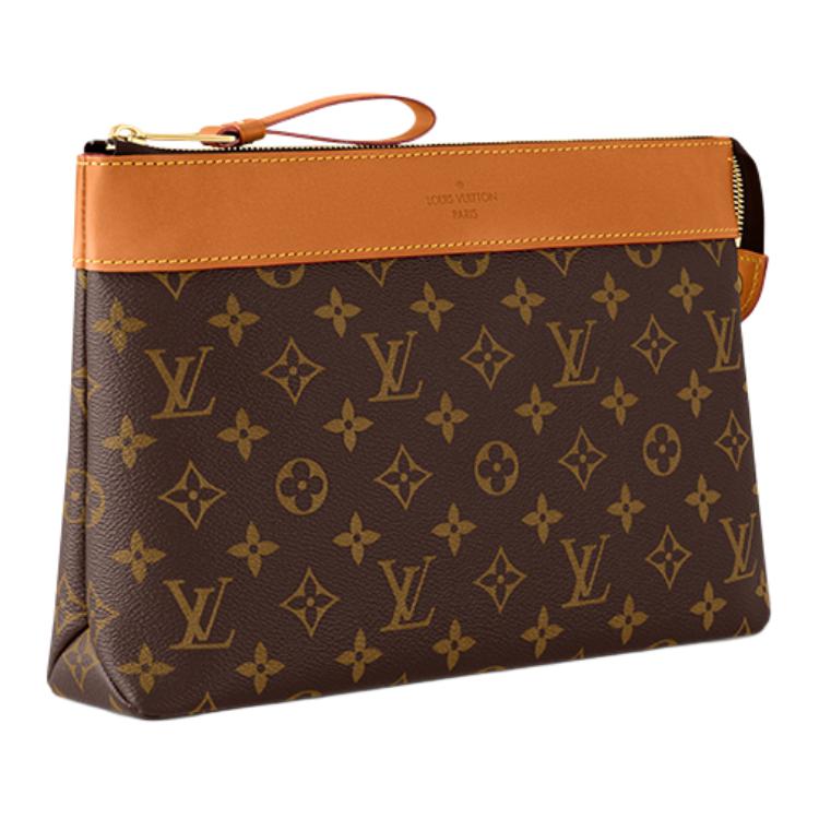 Мужская сумка Louis Vuitton Pochette Voyage (коричневая) — фото 2
