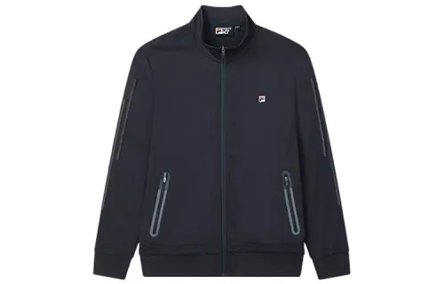 FILA Jackets Men's Navy Blue Stand Collar Moderate Other
