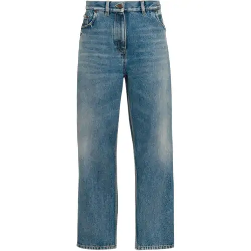 Prada low-rise straight-leg jeans