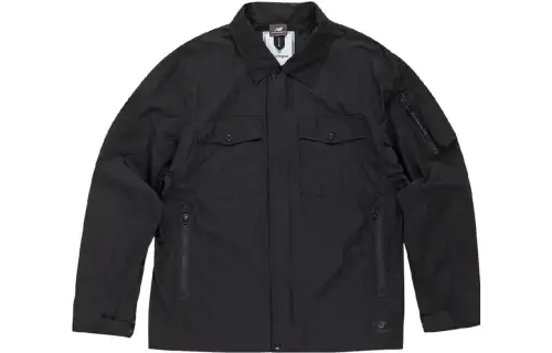 New Balance Jackets Unisex Black Lapel Moderate Other